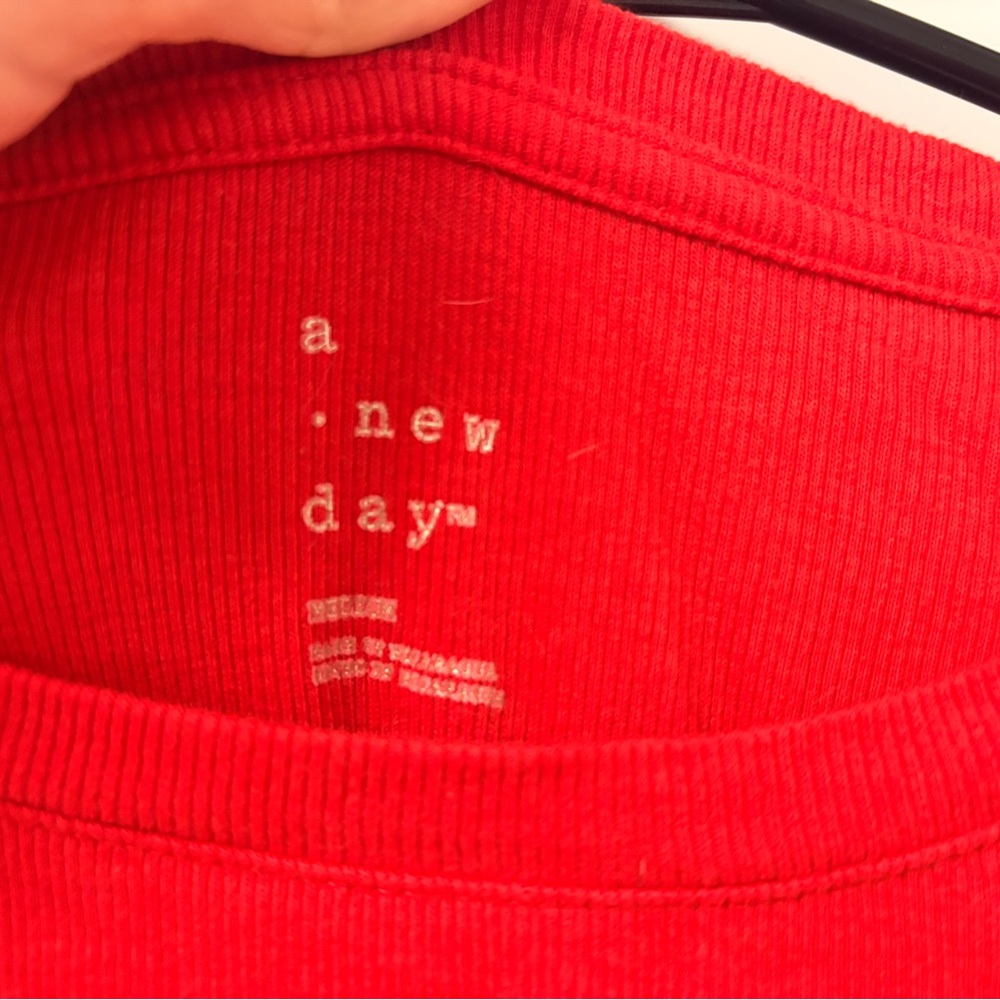 a new day Women's Bright Red Long Sleeve Tee - Picture 2 of 4